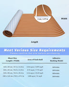 Faux Teak EVA Foam Sheet – Brown & White Boat Flooring - Hxbyx