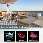 Engraved Large Diamond EVA Foam Sheet – Gray & Black Boat Flooring - Hxbyx