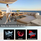 Engraved Large Diamond EVA Foam Sheet – Dark Gray & Black Boat Flooring - Hxbyx