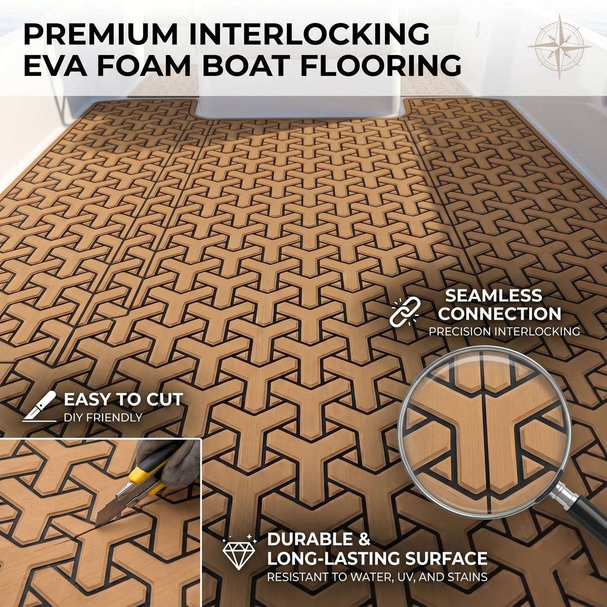 Interlocking Y DIY EVA Foam Sheet – Customize Your Colors