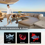 Engraved Large Diamond EVA Foam Sheet – Gray & Blue Boat Flooring - Hxbyx