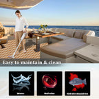 Engraved Large Diamond EVA Foam Sheet – Brown & White Boat Flooring - Hxbyx