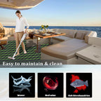 Engraved Large Diamond EVA Foam Sheet – Black & Green Boat Flooring - Hxbyx