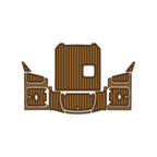 2016 Chaparral H20 21ft Eva Foam Boat Flooring Faux Teak Boat Deck Foam Boat Decking Marine Mat Cockpit Swim Platform Pads hxbyx Light Brown Black