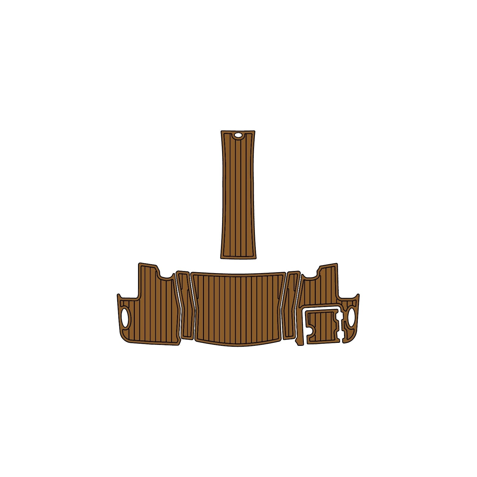 2015 Chaparral 257 SSX Eva Foam Boat Flooring Faux Teak Boat Deck Foam Boat Decking Marine Mat Cockpit Swim Platform Pads hxbyx Light Brown Black