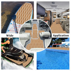 Engraved Large Diamond EVA Foam Sheet – Brown & White Boat Flooring - Hxbyx