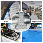 Engraved Large Diamond EVA Foam Sheet – Gray & Black Boat Flooring - Hxbyx