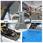 Engraved Large Diamond EVA Foam Sheet – Dark Gray & Black Boat Flooring - Hxbyx