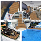 Engraved Large Diamond EVA Foam Sheet – Brown & Black Boat Flooring - Hxbyx