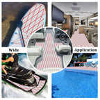 Engraved Large Diamond EVA Foam Sheet – Gray & Red Boat Flooring - Hxbyx