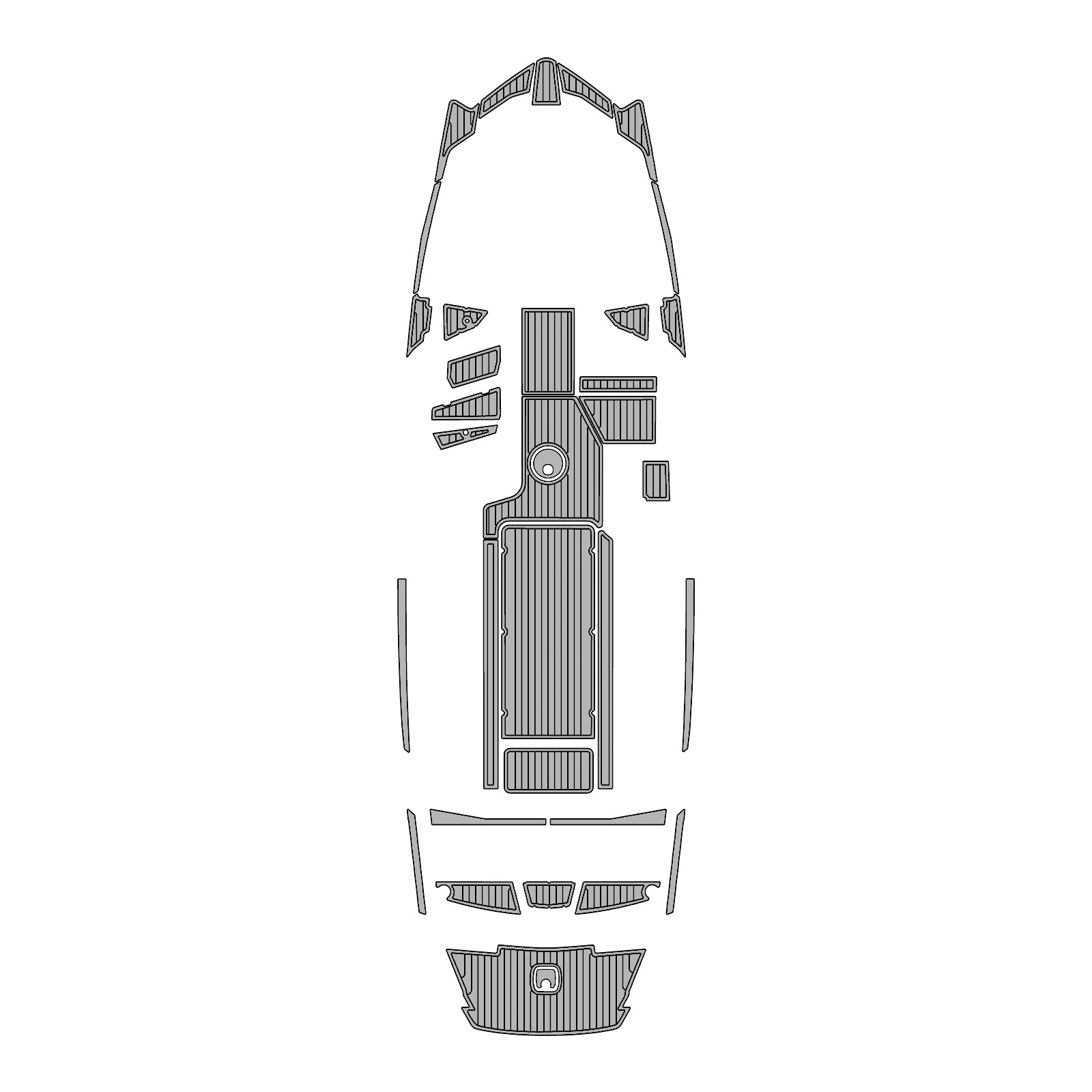 2018-2020 Axis A24 Eva Foam Boat Flooring | Faux Teak Boat Decking | Non-Slip Marine Mat for Swim Platform & Cockpit - hxbyx