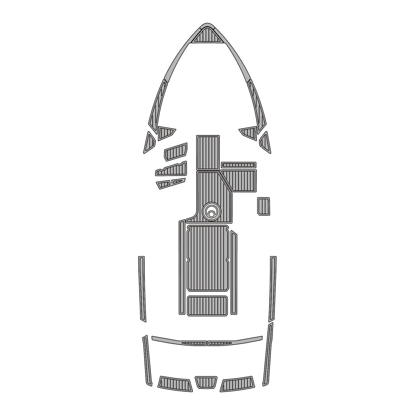 2018-2021 Axis T22 – Custom EVA Foam Marine Flooring Kit | Non-Slip Boat Decking Mat - hxbyx
