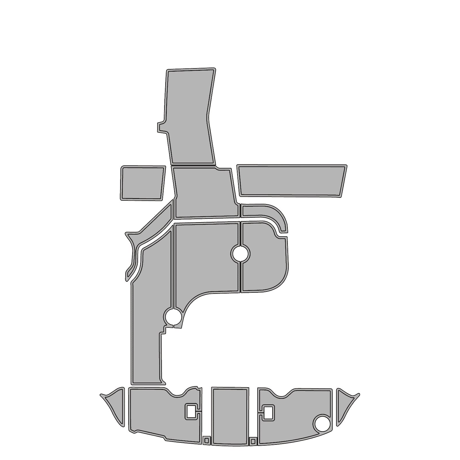 Sea Ray 34 Express – Premium Custom Marine Flooring | Waterproof & Non-Slip - hxbyx