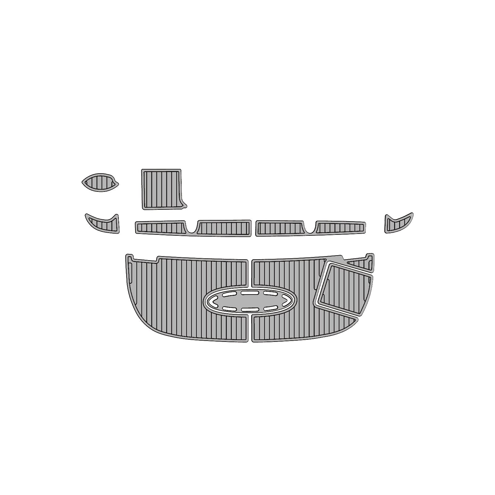2007 Sea Ray Sundancer 320 – Custom EVA Foam Marine Flooring Kit | Non-Slip Boat Decking Mat - hxbyx
