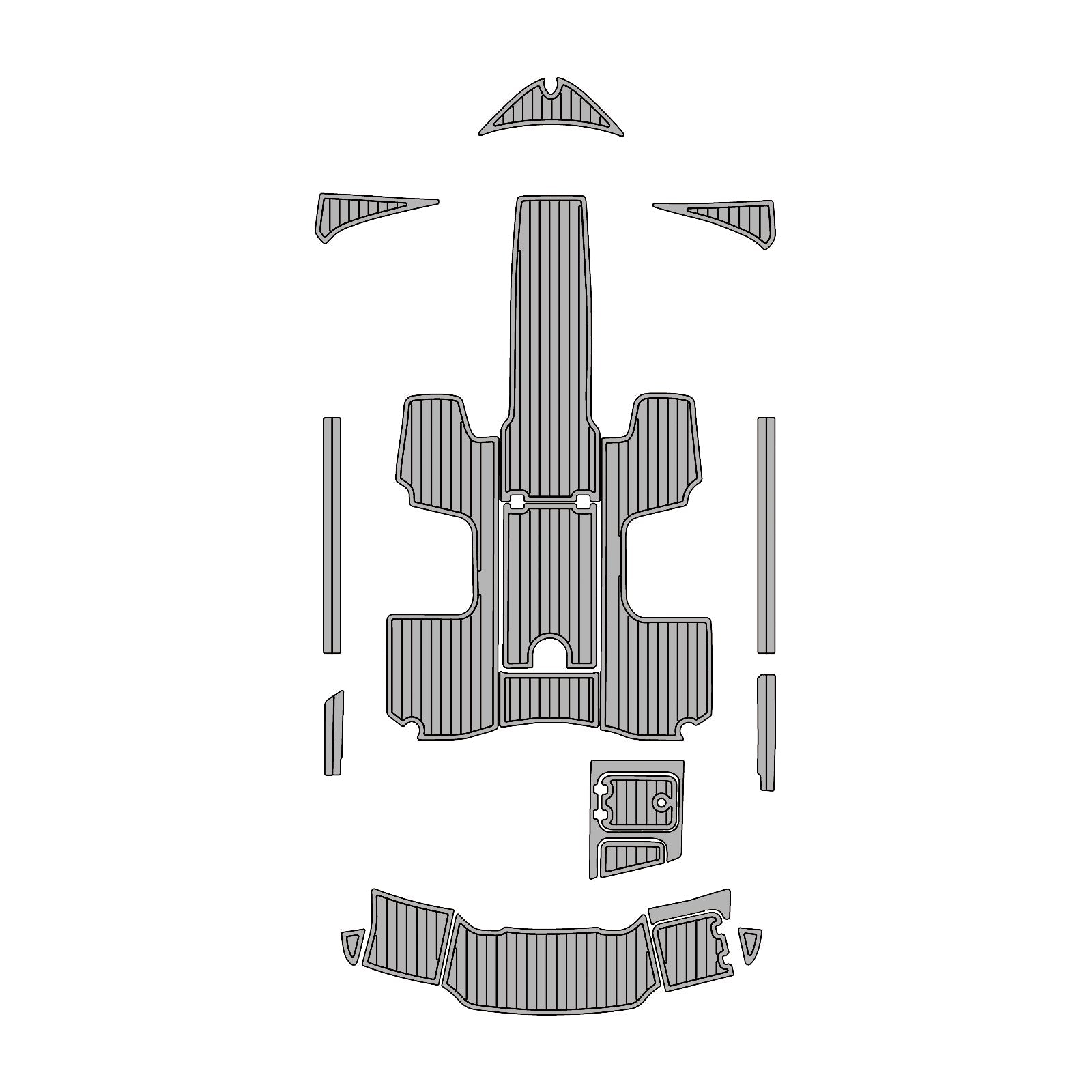 2013 Chaparral H2O Sport – Premium Custom EVA Boat Flooring Kit - hxbyx
