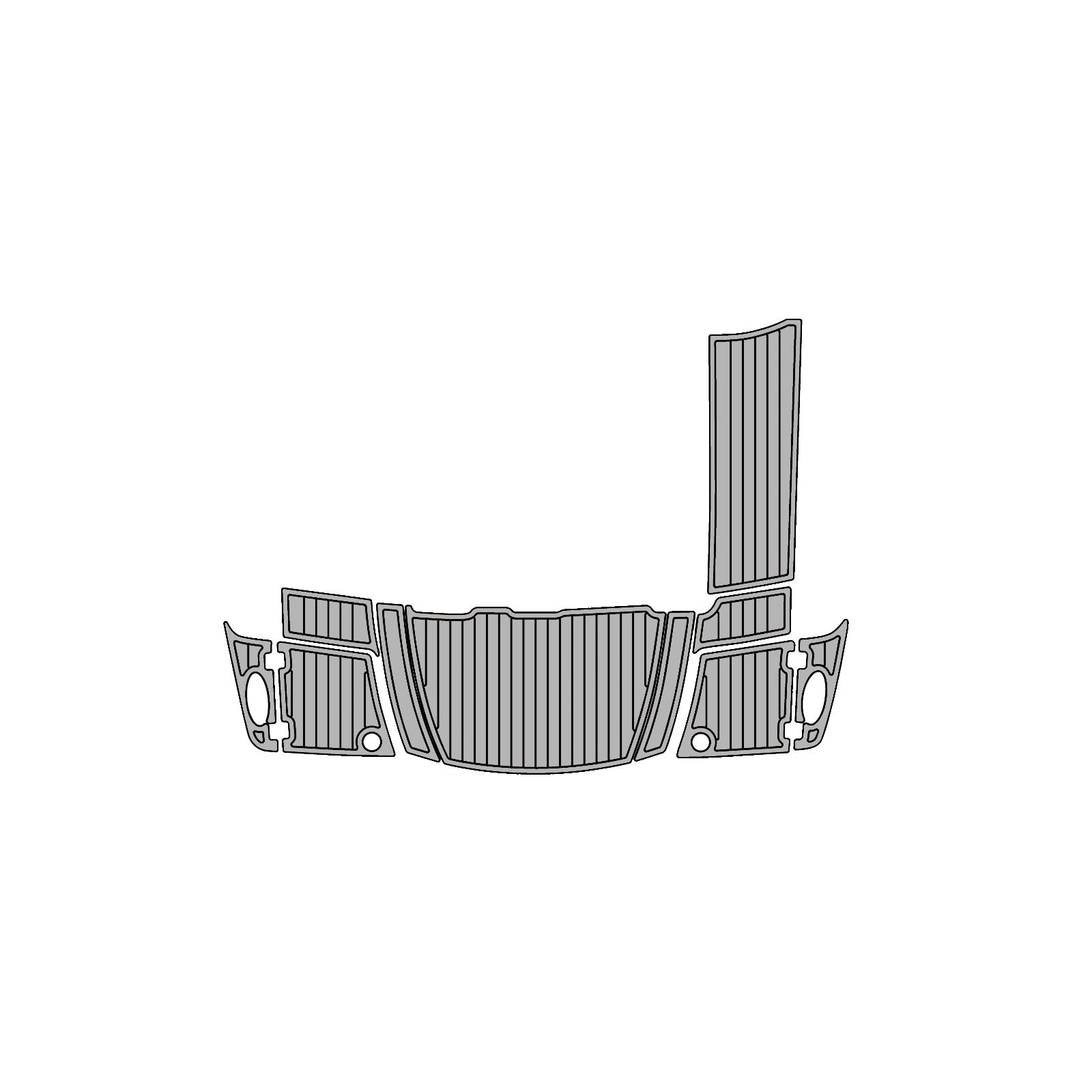Premium EVA Boat Flooring Kit for 2015 Chaparral 327 SSX – Luxury Sport Yacht Teak-Style Marine Deck Upgrade - Hxbyx