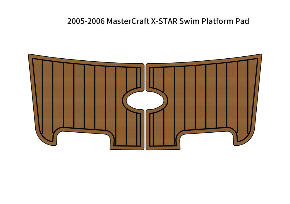 2005–2006 MasterCraft X-Star – Custom EVA Foam Marine Flooring Kit - hxbyx