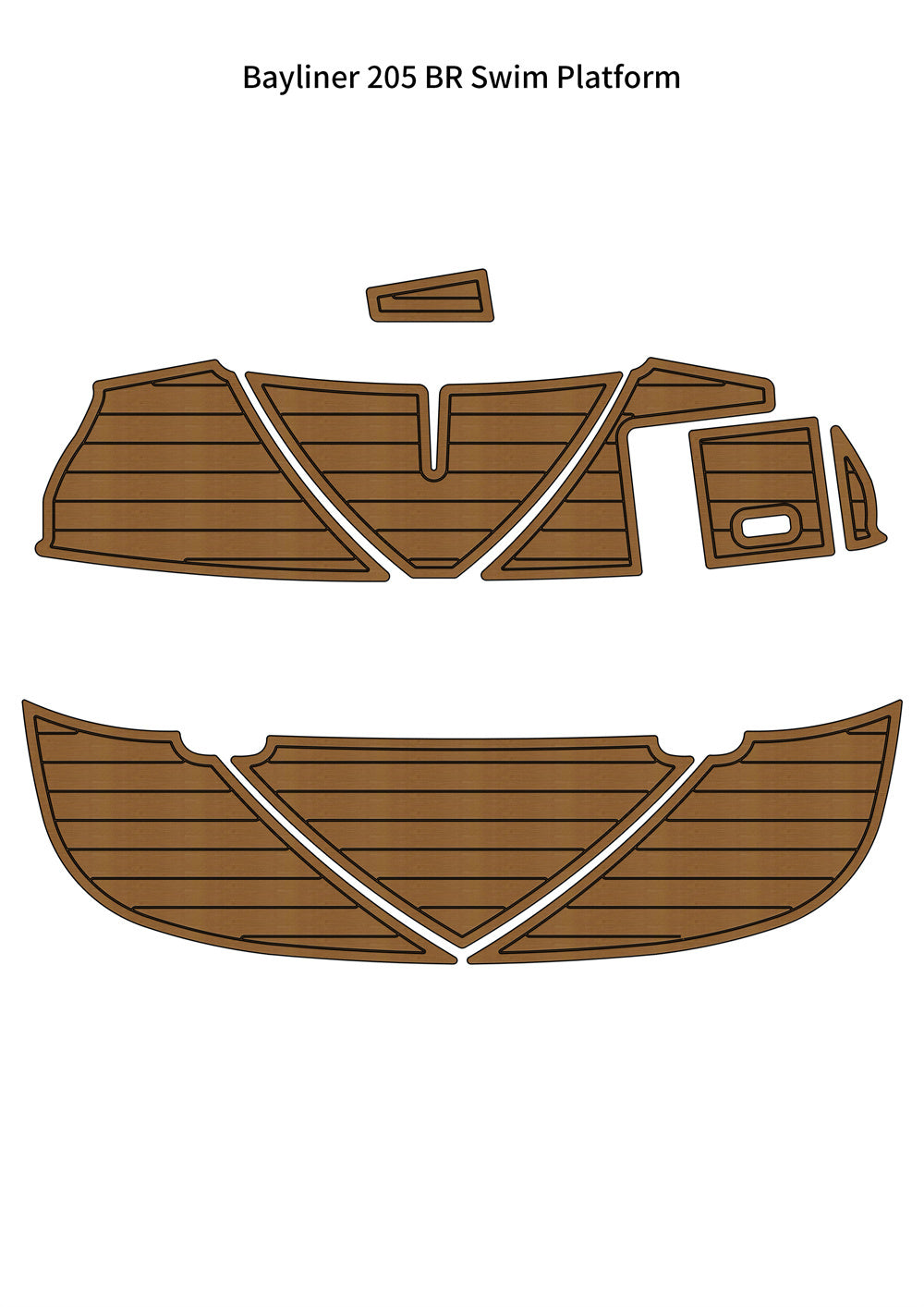 EVA Boat Flooring Kit for 2009 Bayliner 205 BR – Bowrider Marine Flooring & Non Slip Deck Upgrade for Family Sport Boats - Hxbyx