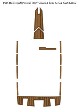 EVA Boat Flooring Kit for 1989 MasterCraft ProStar 190 – Classic Direct Drive Competition Ski Boat Non Slip Deck Replacement for Slalom Performance