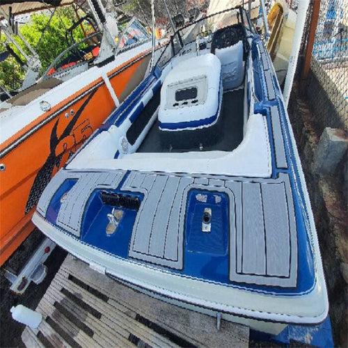 1989 MasterCraft ProStar 190 – Custom EVA Foam Transom Rear Deck Pad - hxbyx