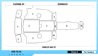 Chaparral 2000 216 SSI – Custom EVA Foam Marine Flooring Kit - hxbyx
