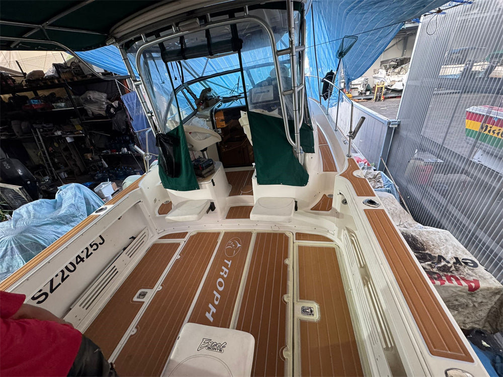 EVA Boat Flooring Kit for 2008 Bayliner Trophy 2902 – Offshore Fishing Boat Marine Flooring & Non Slip High Grip Deck Replacement for Sport Fishing Boats - Hxbyx