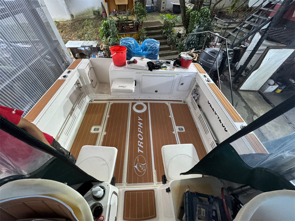 EVA Boat Flooring Kit for 2008 Bayliner Trophy 2902 – Offshore Fishing Boat Marine Flooring & Non Slip High Grip Deck Replacement for Sport Fishing Boats - Hxbyx