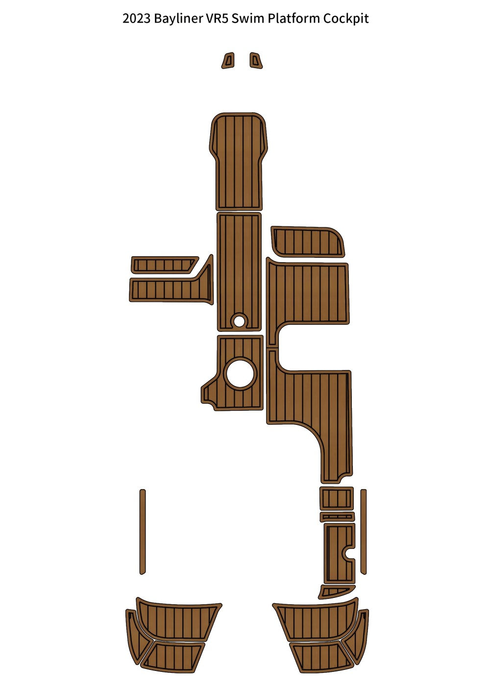 EVA Boat Flooring Kit for 2023 Bayliner VR5 – Modern Bowrider Marine Flooring & Non Slip Premium Family Boat Deck Upgrade for Next Generation Boats - Hxbyx