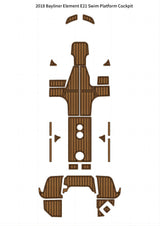 EVA Boat Flooring Kit for 2018 Bayliner Element E21 – Family Deck Boat Marine Flooring & Non Slip M-Hull Stable Bowrider Deck Upgrade
