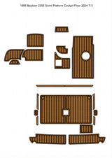 EVA Boat Flooring Kit for 1995 Bayliner 2355 – Cabin Cruiser Marine Flooring & Non Slip Deck Restoration Upgrade for Classic Small Family Boats