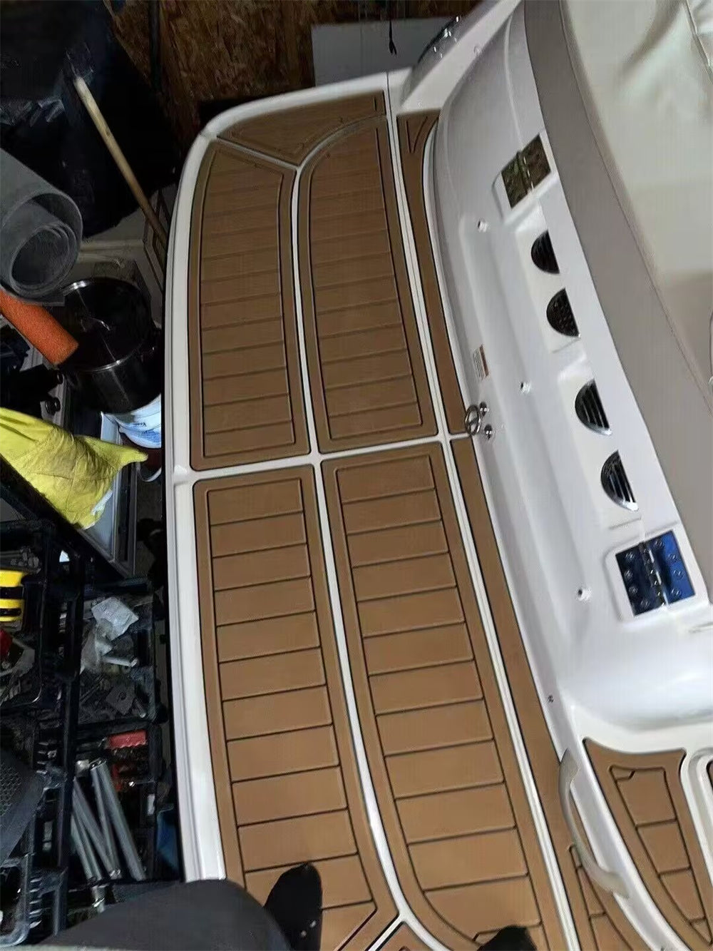 EVA Boat Flooring Kit for 2019 Bayliner VR5 – Modern Family Bowrider Marine Flooring & Non Slip Deck Upgrade for Next Generation Recreational Boats - Hxbyx