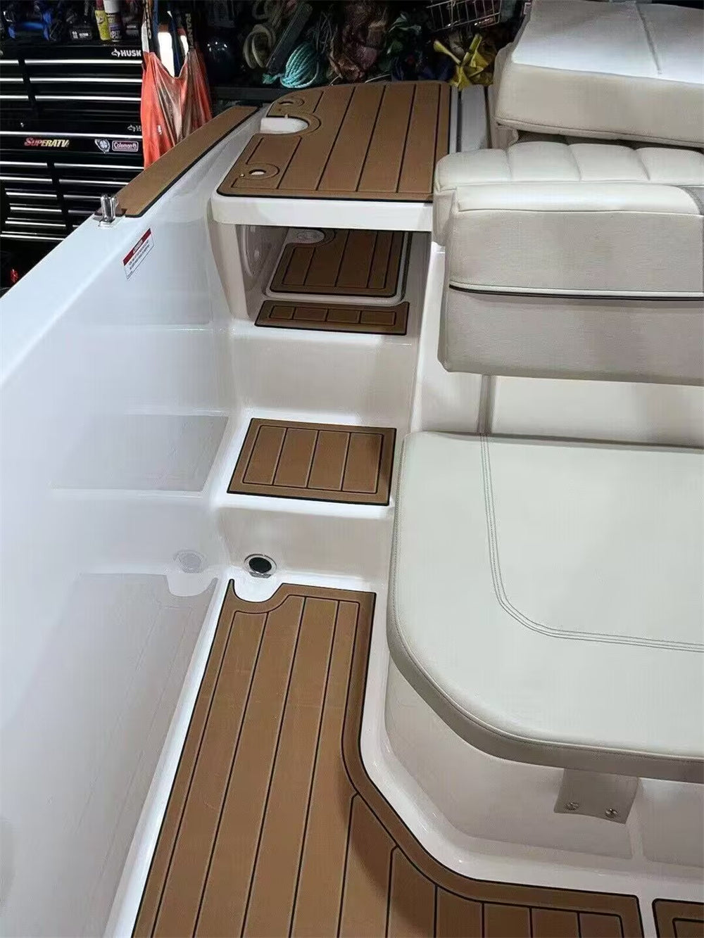 EVA Boat Flooring Kit for 2019 Bayliner VR5 – Modern Family Bowrider Marine Flooring & Non Slip Deck Upgrade for Next Generation Recreational Boats - Hxbyx