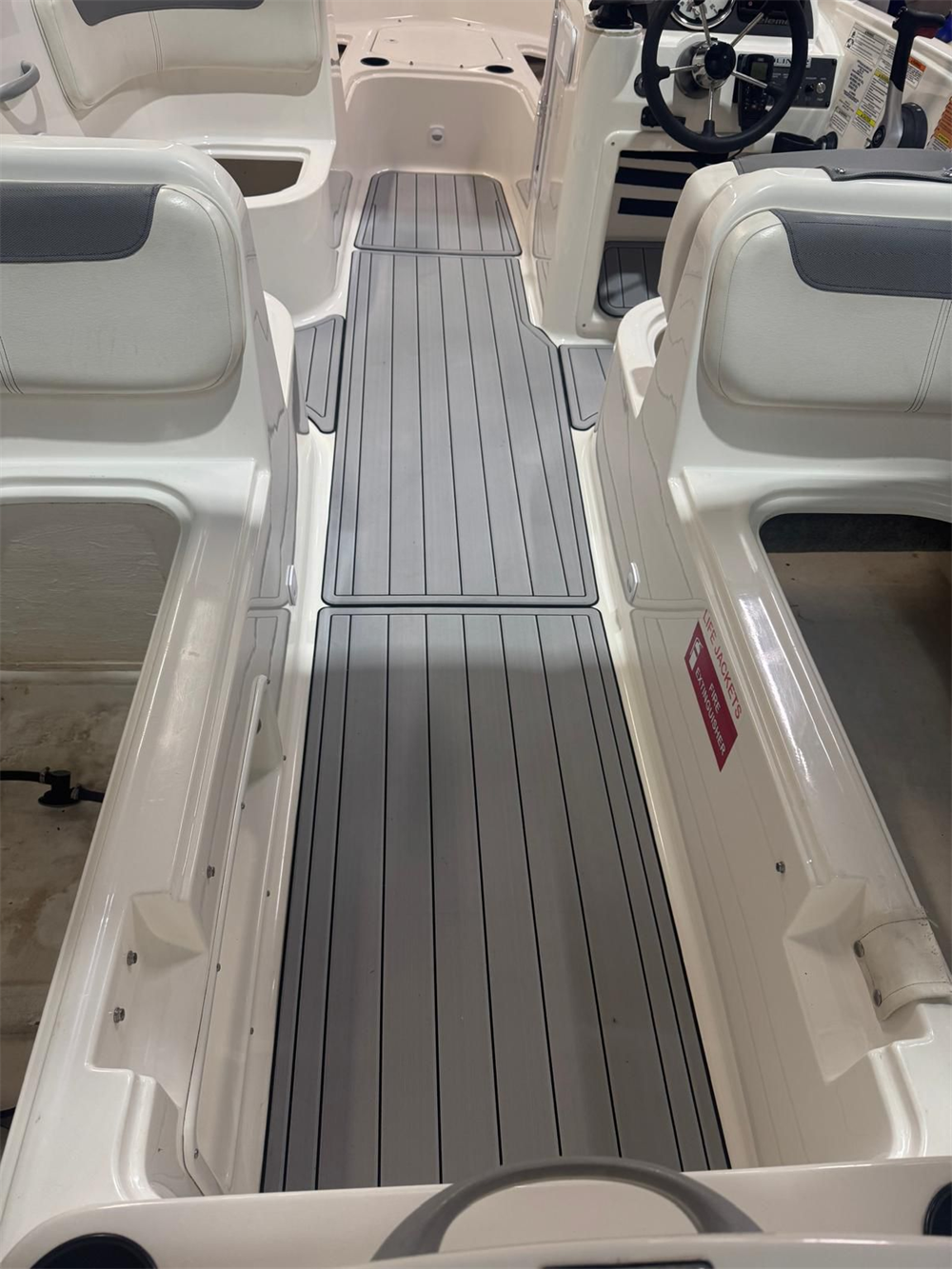 EVA Boat Flooring Kit for 2016 Bayliner Element XL – Modern Deck Boat Marine Flooring & Non Slip Family Boat Upgrade for Social and Recreational Boats - Hxbyx