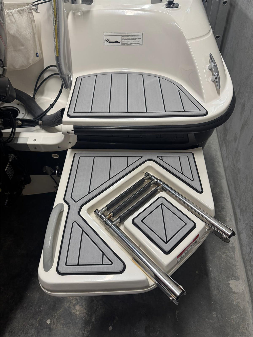 EVA Boat Flooring Kit for 2016 Bayliner Element XL – Modern Deck Boat Marine Flooring & Non Slip Family Boat Upgrade for Social and Recreational Boats - Hxbyx