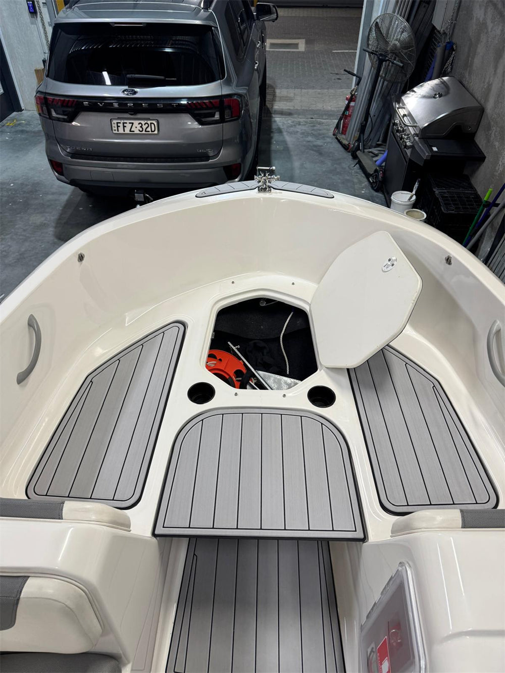 EVA Boat Flooring Kit for 2016 Bayliner Element XL – Modern Deck Boat Marine Flooring & Non Slip Family Boat Upgrade for Social and Recreational Boats - Hxbyx