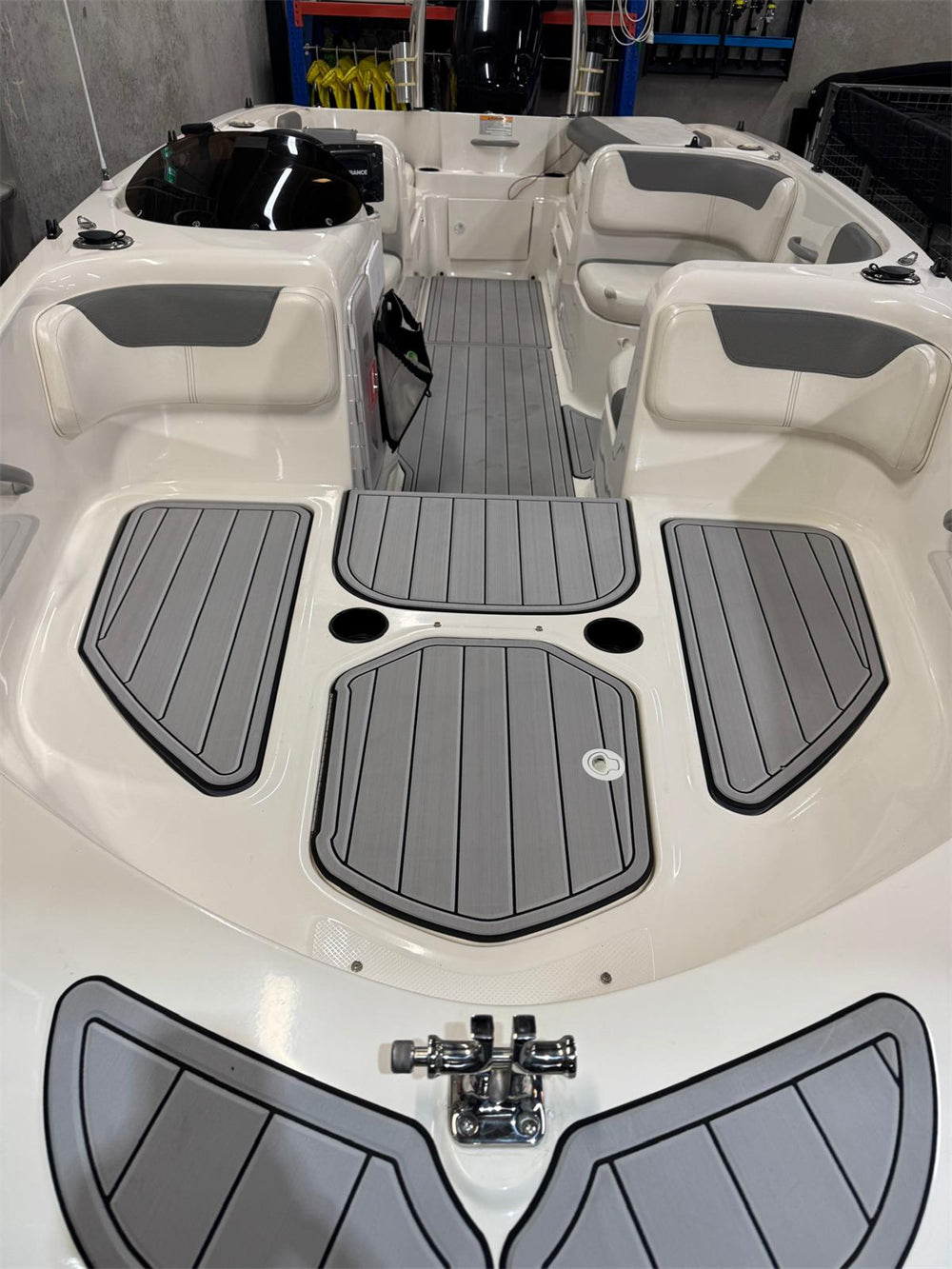 EVA Boat Flooring Kit for 2016 Bayliner Element XL – Modern Deck Boat Marine Flooring & Non Slip Family Boat Upgrade for Social and Recreational Boats - Hxbyx