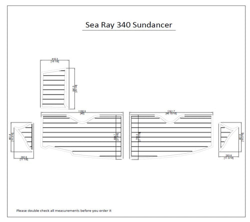 2000 Sea Ray Sundancer 340 Eva Foam Boat Flooring Faux Teak Boat Deck Foam Boat Decking Marine Mat Cockpit Swim Platform Pads - hxbyx